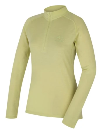 Husky Merow Zip L light green dámske merino tričko Husky Merow Zip L light green dámske merino tričko