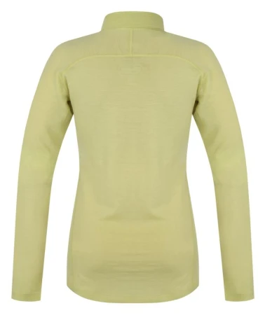 Husky Merow Zip L light green dámske merino tričko