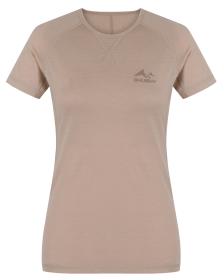 Husky Mersa L beige dámske merino tričko