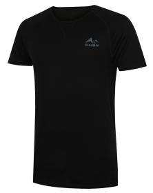 Husky Mersa M black pánske merino tričko