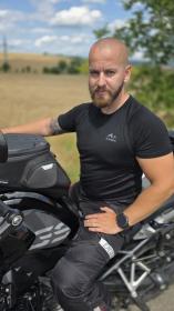 Husky Mersa M black pánské merino triko