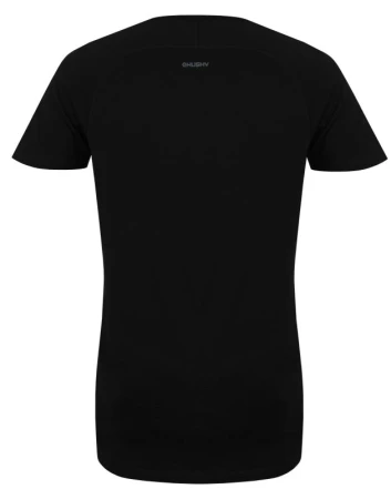Husky Mersa M black pánské merino triko