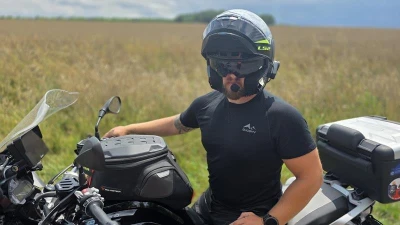 Husky Mersa M black pánské merino triko