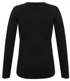 Husky Mertee L black dámske merino tričko