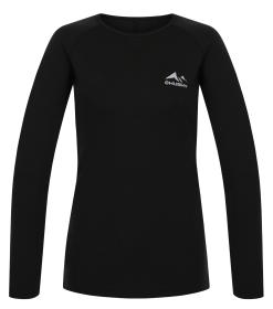 Husky Mertee L black dámske merino tričko