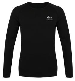 Husky Mertee M black pánské merino triko