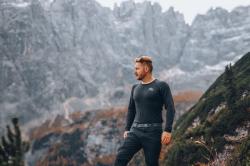 Husky Mertee M black pánské merino triko