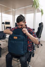 Husky Office Sofer 30l dark blue batoh