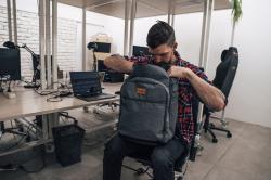 Husky Office Sofer 30l dark blue batoh