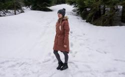 Husky Nelidas L černomodrý dámský zimní kabát POUZE XL (VÝPRODEJ)