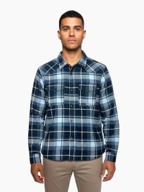 Husky Gaia M dark blue pánská flanelová košile