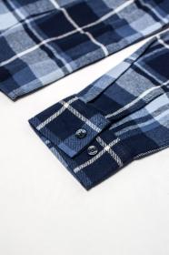 Husky Gaia M dark blue pánská flanelová košile