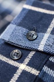 Husky Gaia M dark blue pánská flanelová košile