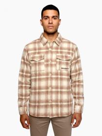 Husky Givi M beige pánská flanelová košile