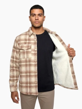 Husky Givi M beige pánská flanelová košile Husky Givi M beige pánská flanelová košile