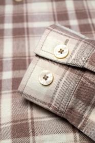 Husky Givi M beige pánska flanelová košeľa