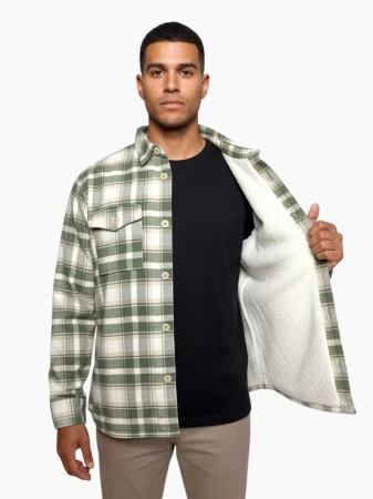 Husky Givi M green pánská flanelová košile