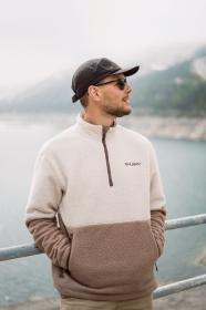 Husky Addy M beige pánská fleecová mikina
