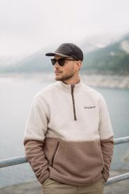 Husky Addy M beige pánská fleecová mikina