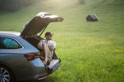 Husky Addy M beige pánská fleecová mikina