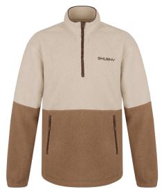 Husky Addy M beige pánská fleecová mikina
