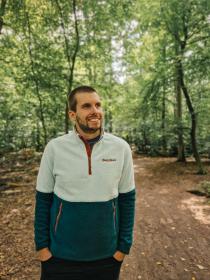 Husky Addy M mint/blue pánská fleecová mikina