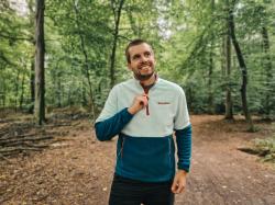 Husky Addy M mint/blue pánská fleecová mikina