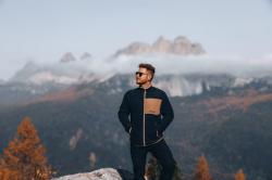 Husky Addy Zip M faded green pánska fleecová mikina