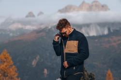 Husky Addy Zip M faded green pánska fleecová mikina