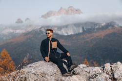 Husky Addy Zip M faded green pánska fleecová mikina