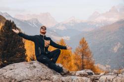 Husky Addy Zip M faded green pánska fleecová mikina