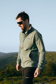 Husky Aflee M green pánská fleecová mikina