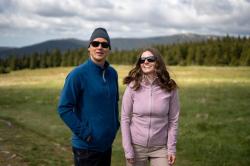 Husky Aflee M mustard pánska fleecová mikina