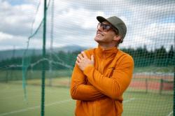 Husky Aflee M mustard pánska fleecová mikina