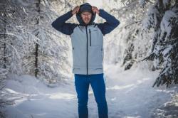 Husky Nanook M dk. blue/lt. grey pánská hardshell bunda + šátek Kilpi