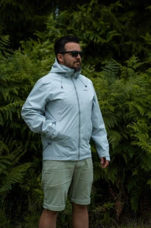 Husky Nelory M light blue pánská hardshell bunda
