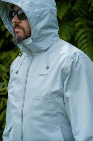 Husky Nelory M light blue pánská hardshell bunda