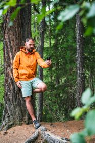 Husky Neoni M mustard pánská hardshell bunda