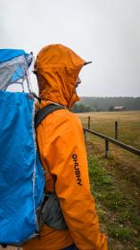 Husky Neoni M mustard pánská hardshell bunda