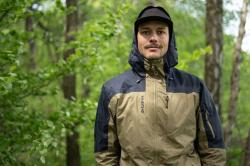 Husky Nickin M khaki/black pánská hardshell bunda