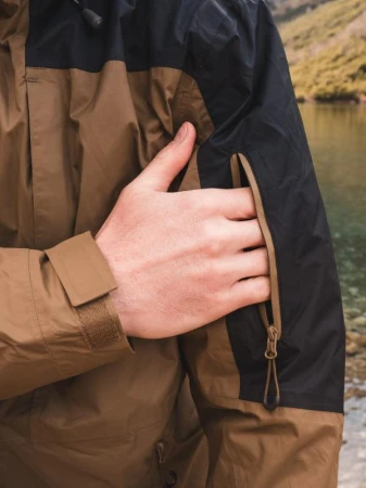 Husky Nickin M khaki/black pánská hardshell bunda