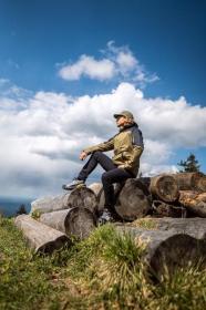 Husky Nickin M khaki/black pánská hardshell bunda