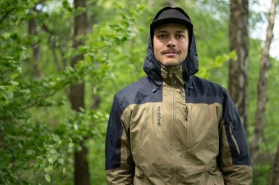 Husky Nickin M khaki/black pánská hardshell bunda