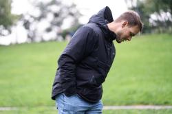 Husky Nesebi M brown pánská hardshellová plněná bunda