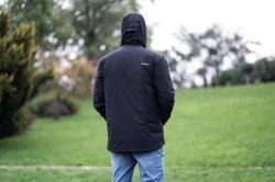 Husky Nesebi M brown pánská hardshellová plněná bunda