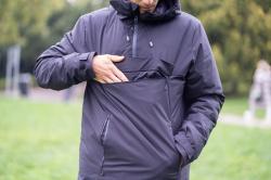 Husky Nesebi M brown pánská hardshellová plněná bunda