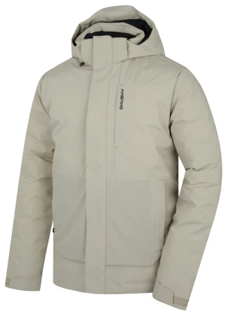 Husky Nurme M beige pánská hardshellová plněná bunda