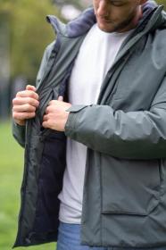 Husky Nurme M dark khaki pánská hardshellová plněná bunda