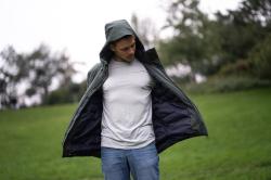 Husky Nurme M dark khaki pánská hardshellová plněná bunda