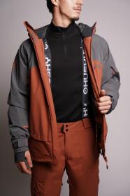 Husky Geilo M brown/grey pánská lyžařská bunda